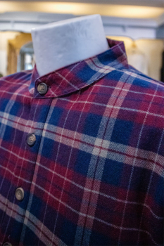 Preview: Flannel Nightshirt LV 10 -Maroon Navy Check